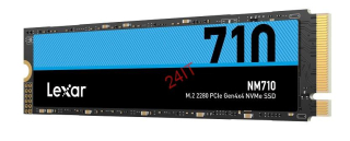 LEXAR NM710 500GB M.2 2280 NVMe 4x4,(až čtení: 5000MB/s; zápis: 2600MB/s)